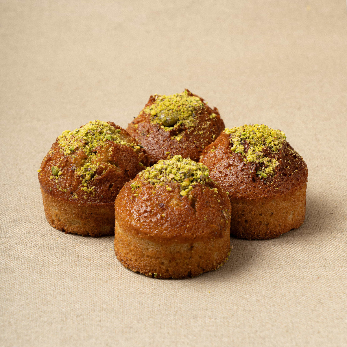 Financier de pistacho