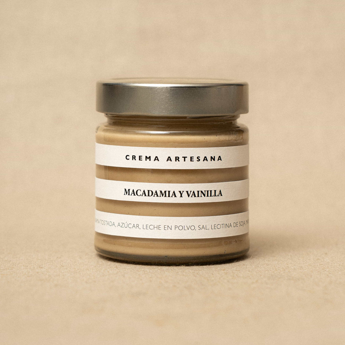 Crema untable de macadamia y vainilla